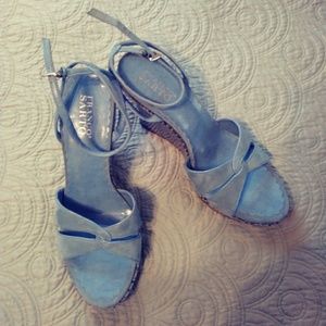 Adorable strappy wedge sandals